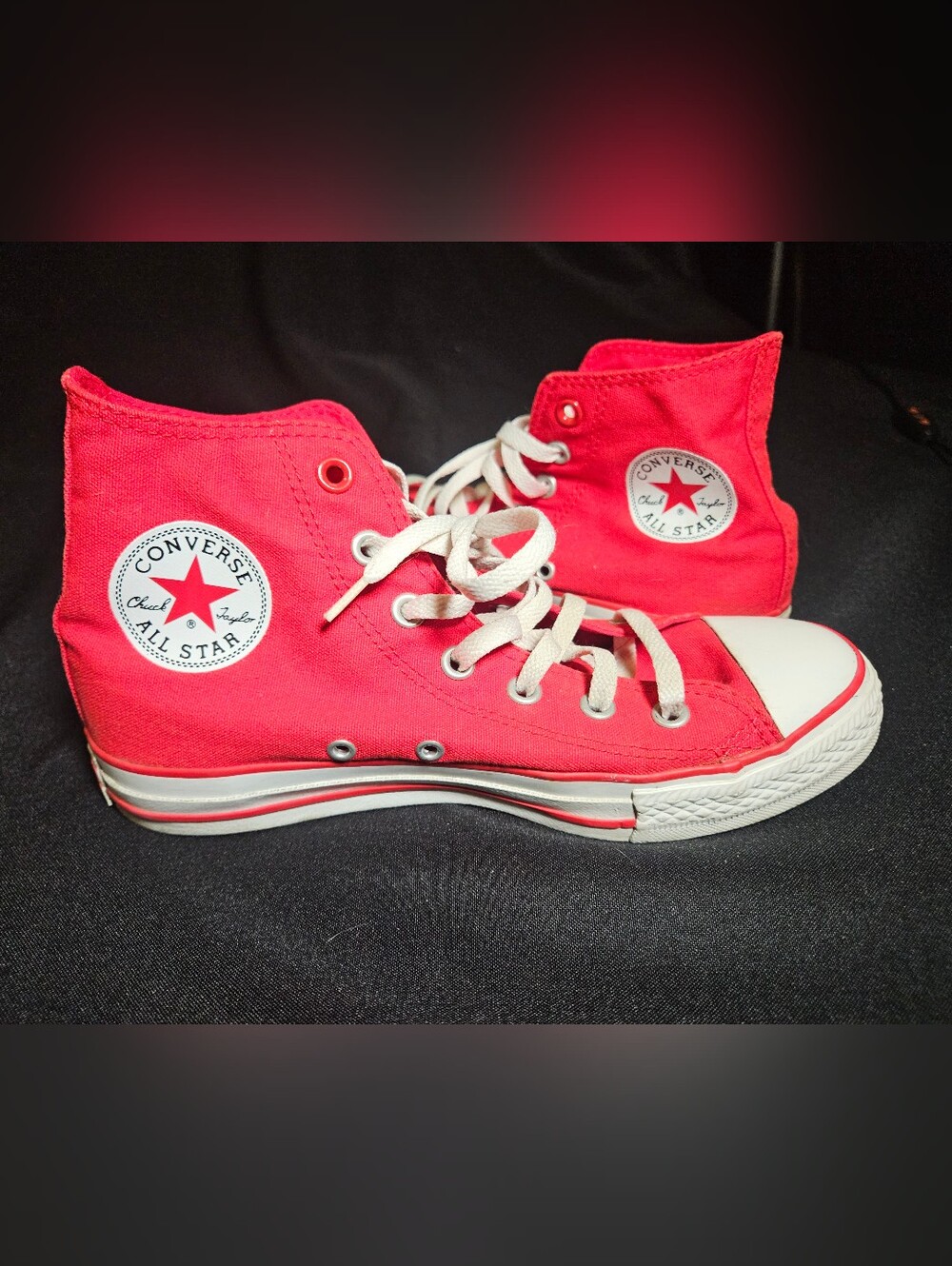 Converse Chuck Taylor All Star Hi Top Red Product RED Edition Men 6 Women 8 VGUC